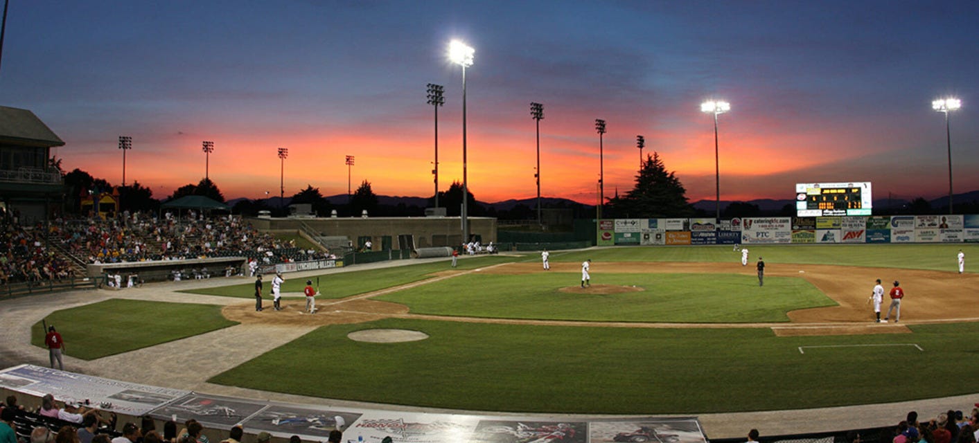 Lynchburg Hillcats will be playing Delmarva Shorebirds at Bank of the James Stadium in Lynchburg