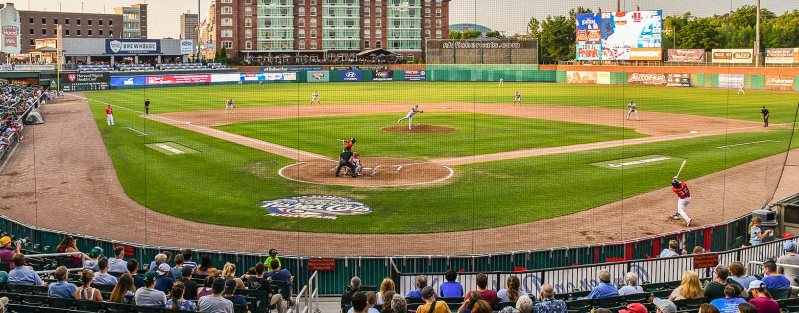 New Hampshire Fisher Cats will be playing Binghamton Rumble Ponies at Delta Dental Stadium in Manchester