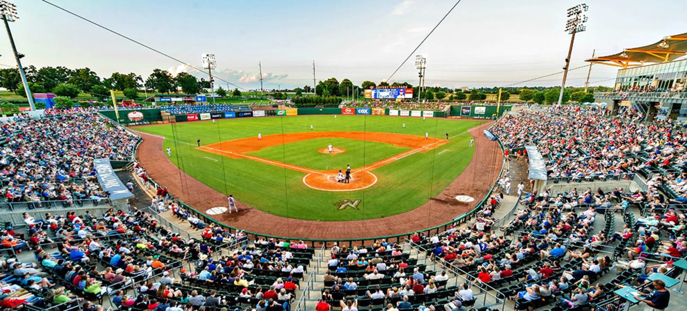 Northwest Arkansas Naturals will be playing Amarillo Sod Poodles at Arvest Ballpark in Springdale