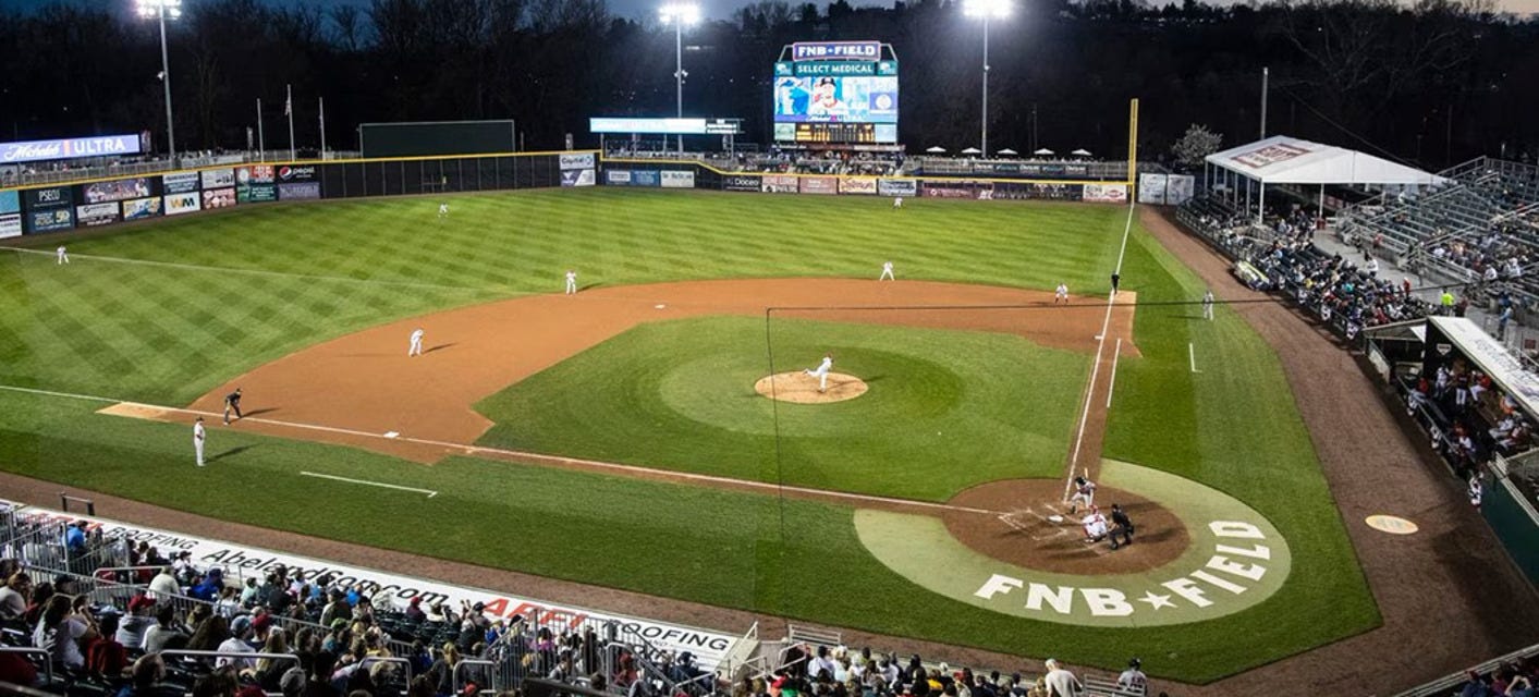 Harrisburg Senators will be playing Reading Fightin Phils at FNB Field in Harrisburg