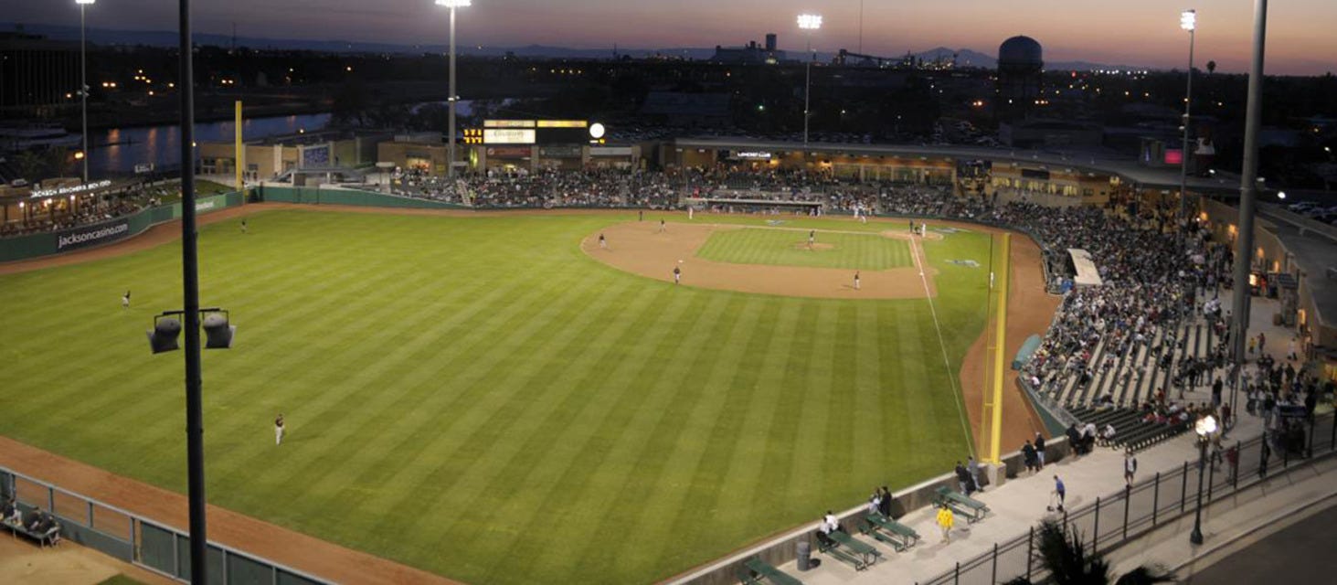 Stockton Ports will be playing Fresno Grizzlies at Banner Island Ballpark in Stockton
