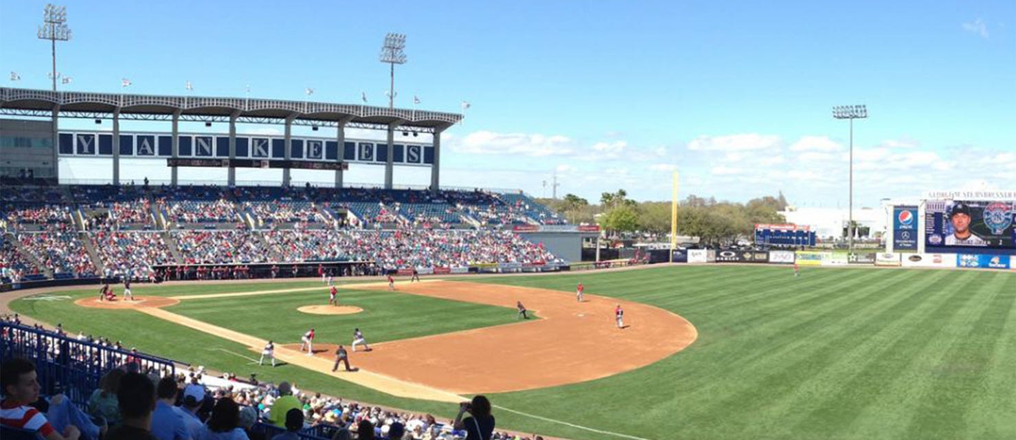 Tampa Tarpons will be playing Bradenton Marauders at George Steinbrenner Field in Tampa