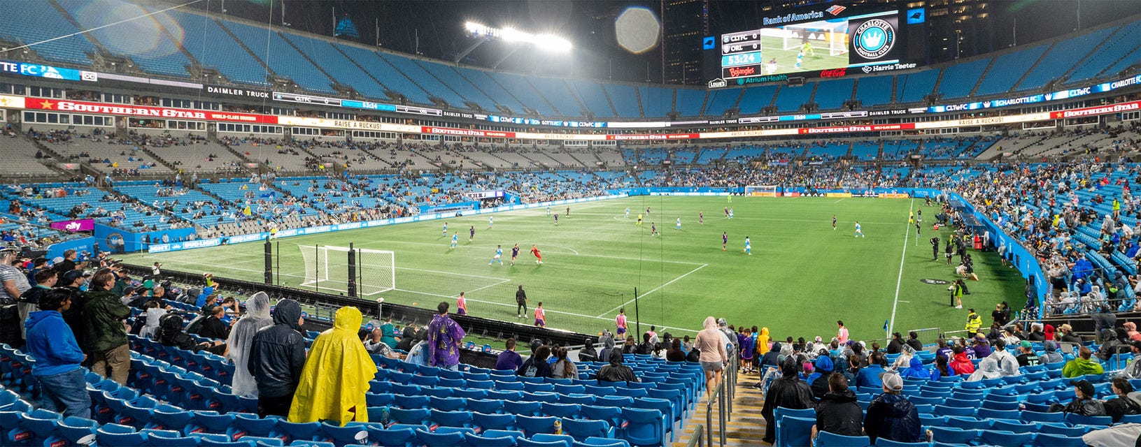 Charlotte FC will be playing Austin FC at Bank of America Stadium in Charlotte