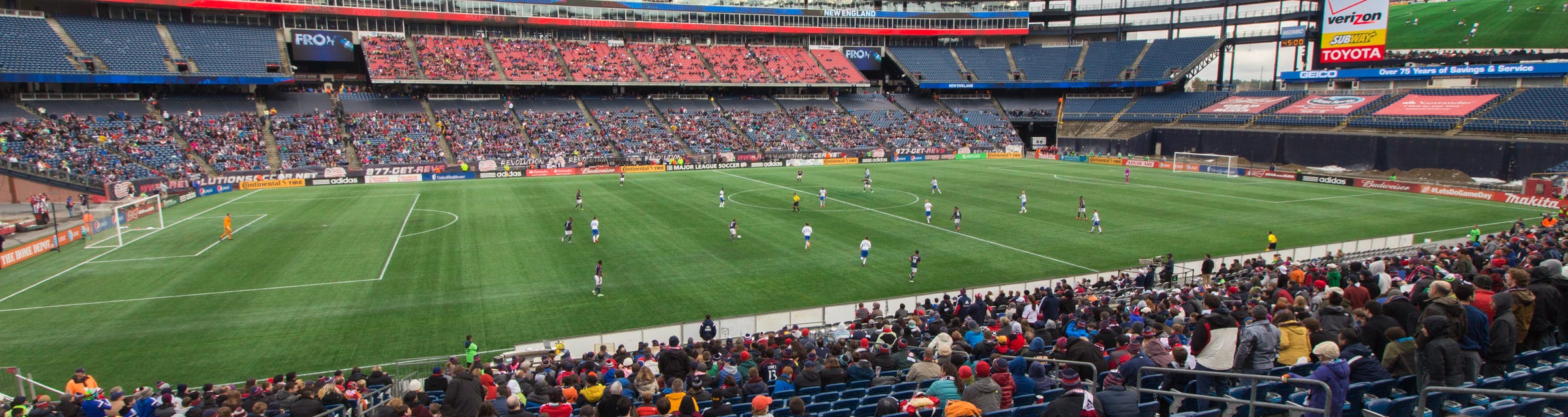 New England Revolution will be playing DC United at Gillette Stadium in Foxborough