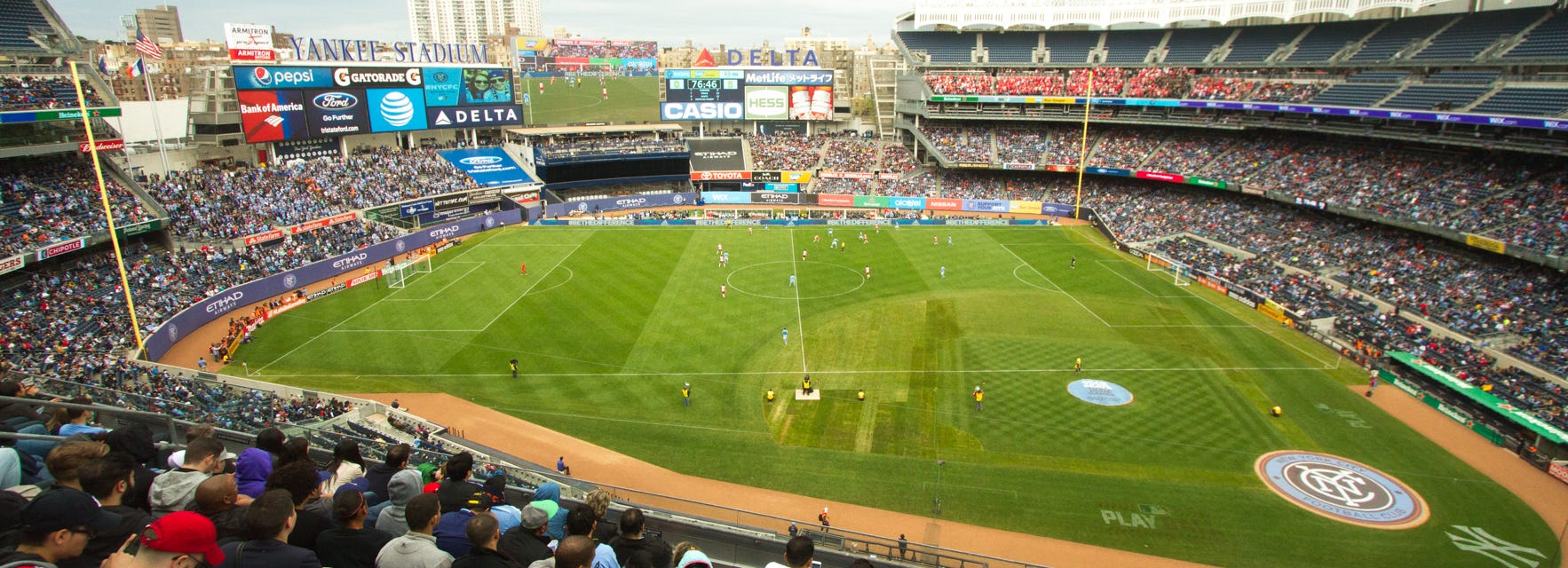 New York City FC will be playing Inter Miami CF at Yankee Stadium in Bronx