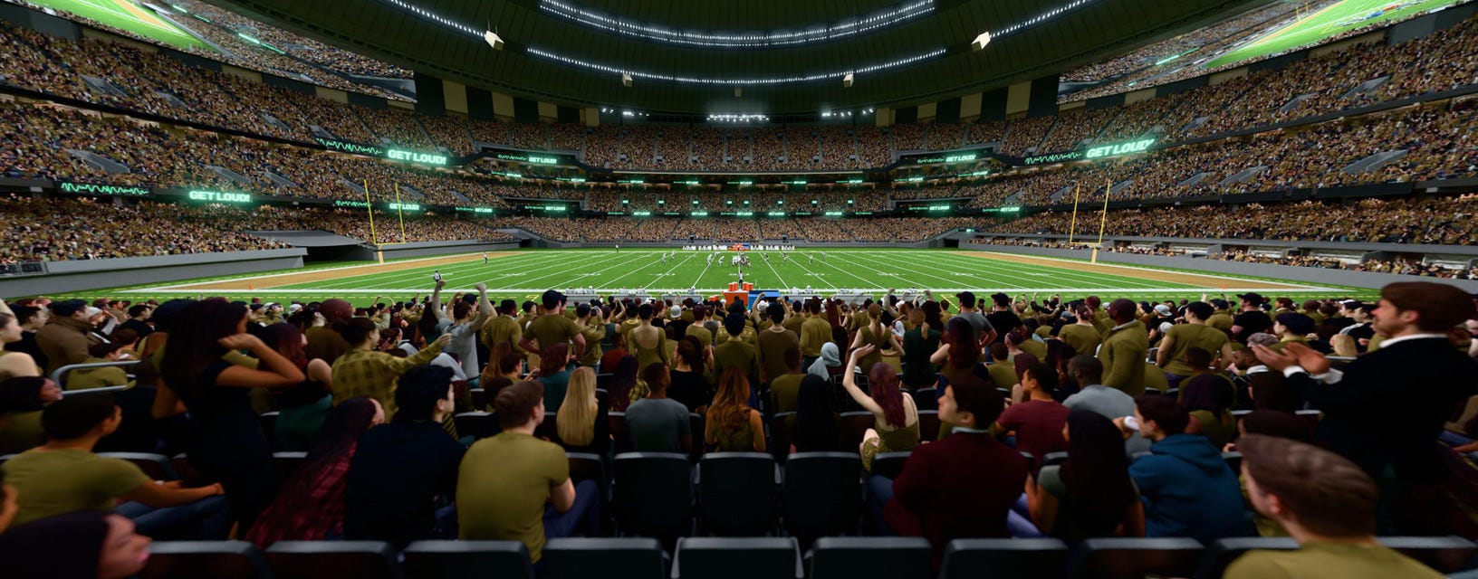 New Orleans Saints will be playing New York Jets at Caesars Superdome in New Orleans