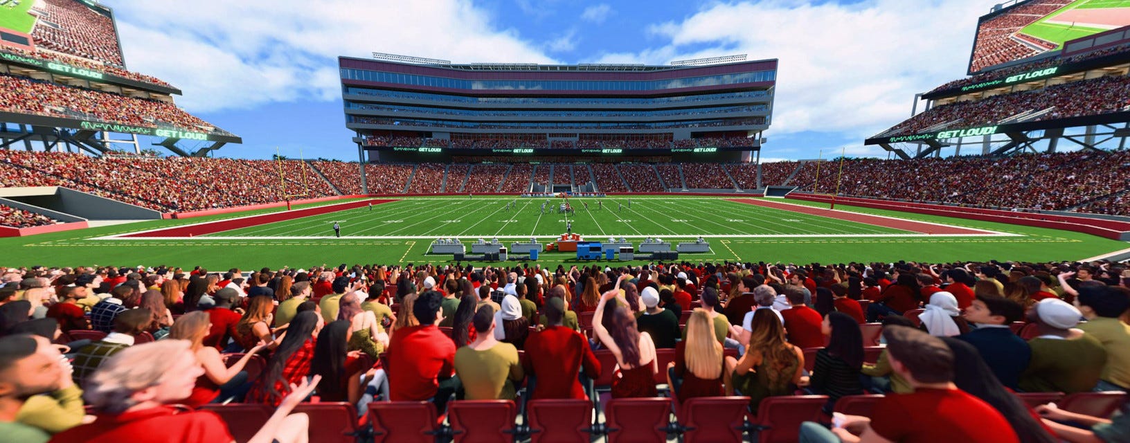 San Francisco 49ers will be playing Denver Broncos at Levi's Stadium in Santa Clara