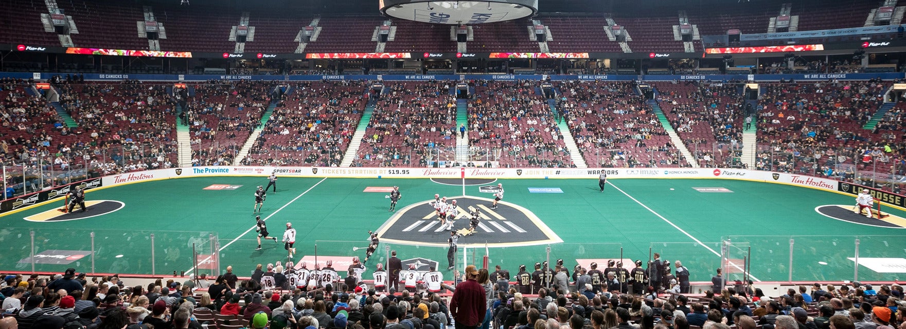Vancouver Warriors will be playing Halifax Thunderbirds at Rogers Arena in Vancouver