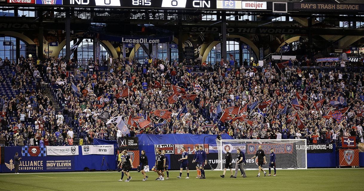 Indy Eleven will be playing Charleston Battery at IU Michael A. Carroll Track & Soccer Stadium in Indianapolis