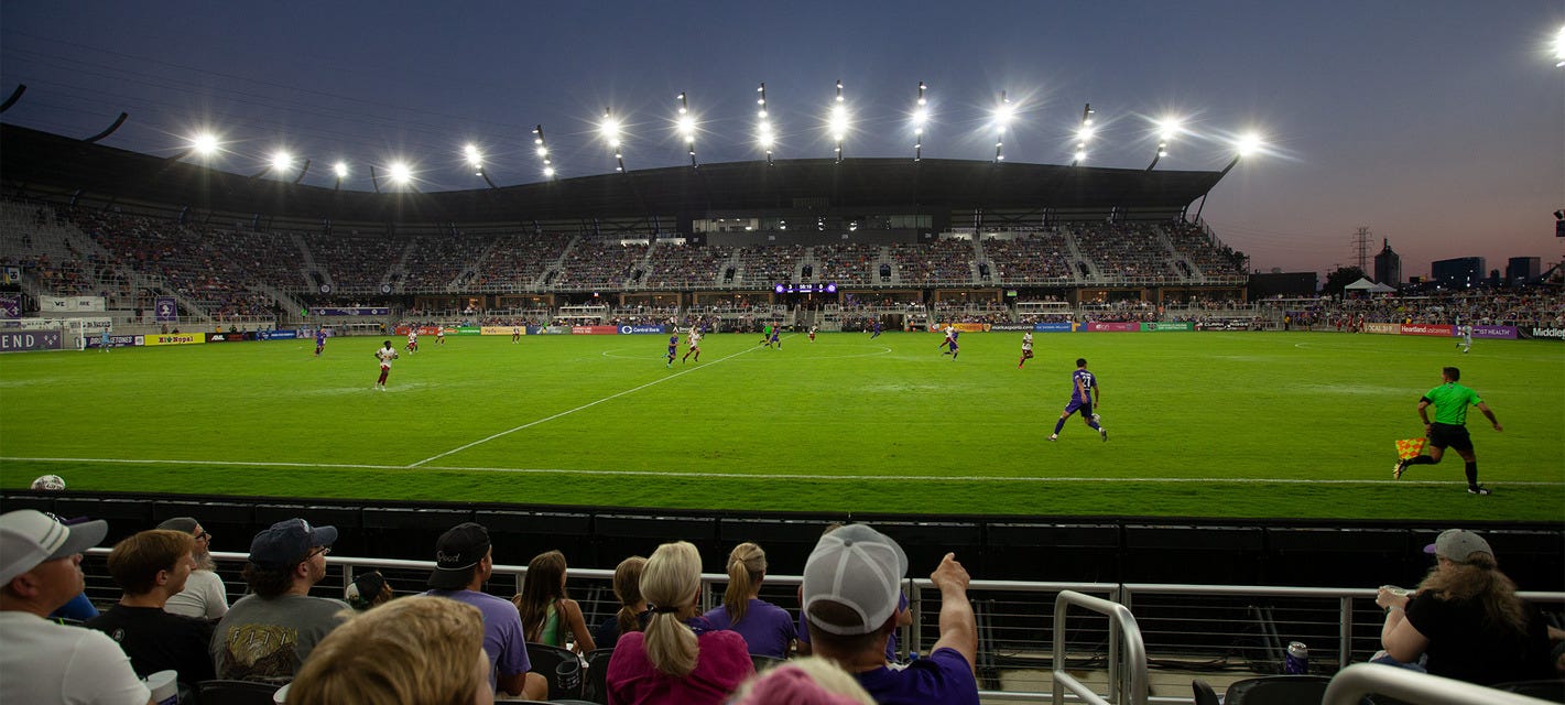 Louisville City FC will be playing Tampa Bay Rowdies at Lynn Family Stadium in Louisville