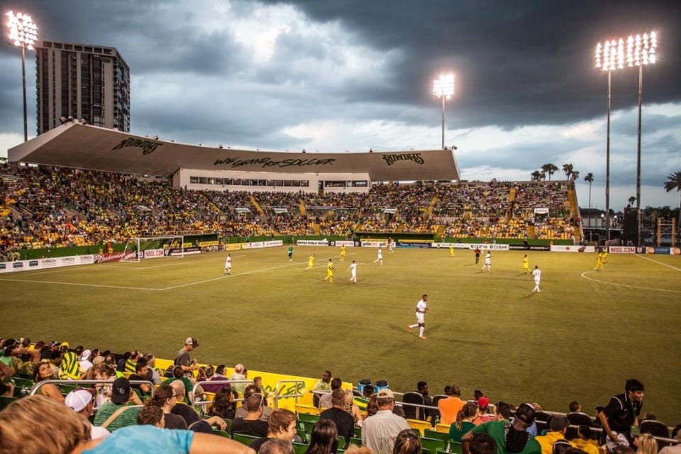 Tampa Bay Rowdies will be playing Phoenix Rising FC at Al Lang Stadium in St Petersburg