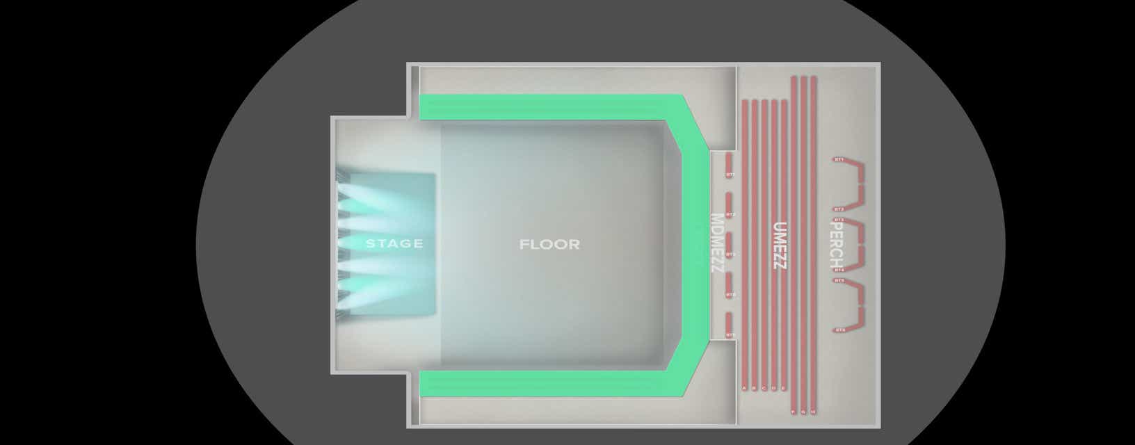 Seat view from Left Mezzanine