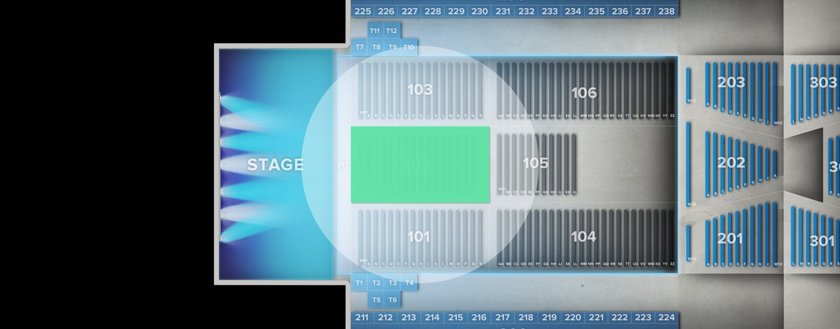 Seat view from Floor