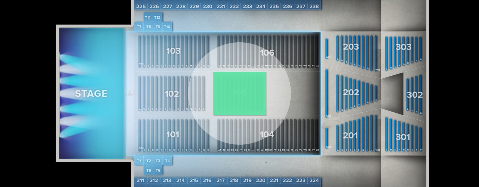 Seat view from Floor