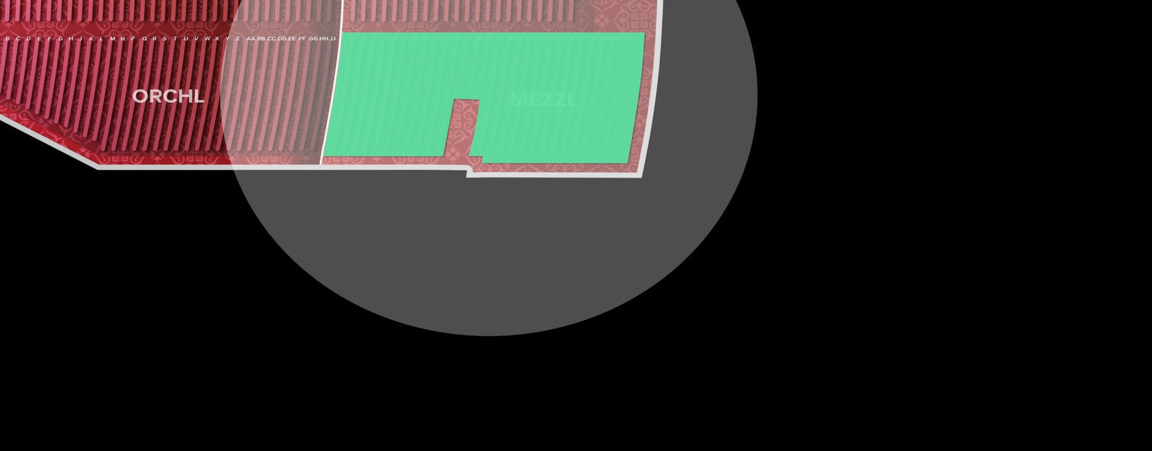 Seat view from Mezzanine