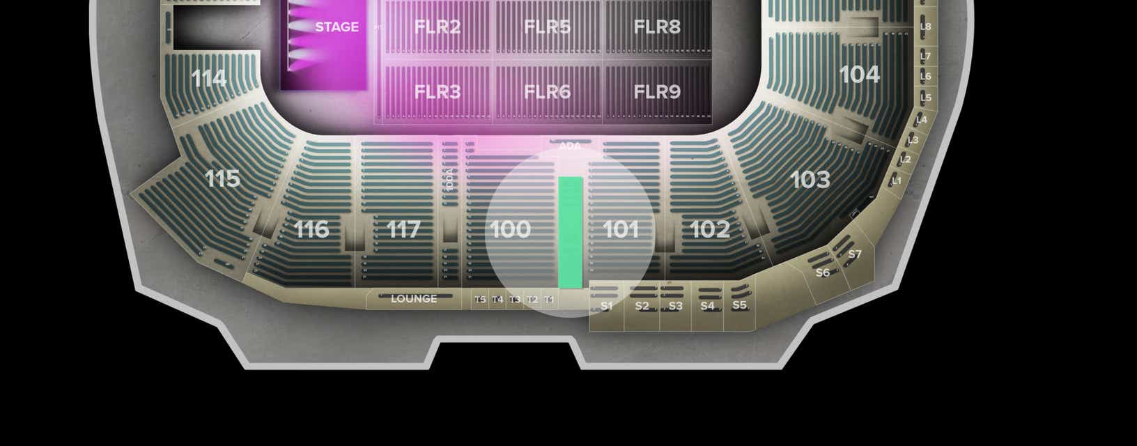 Seat view from Lower