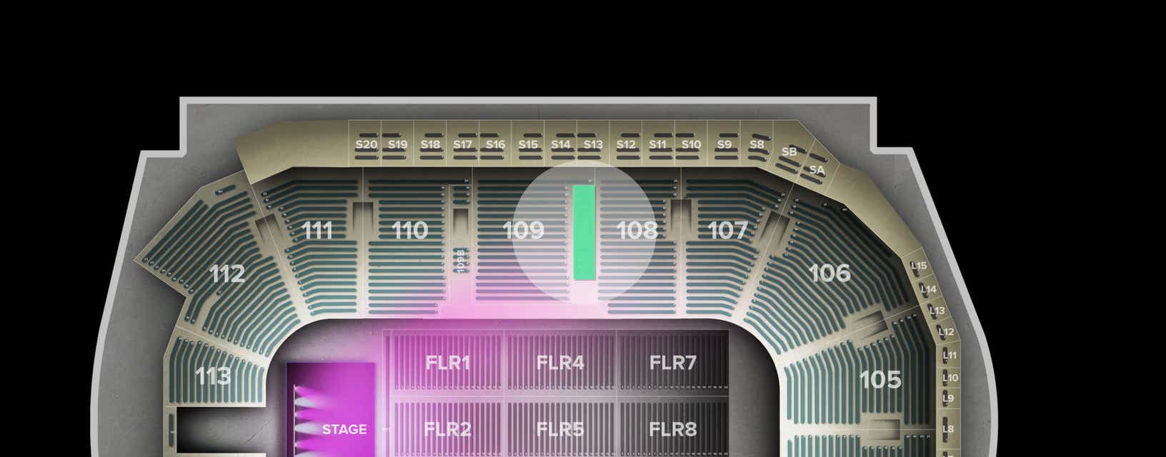 Seat view from Lower