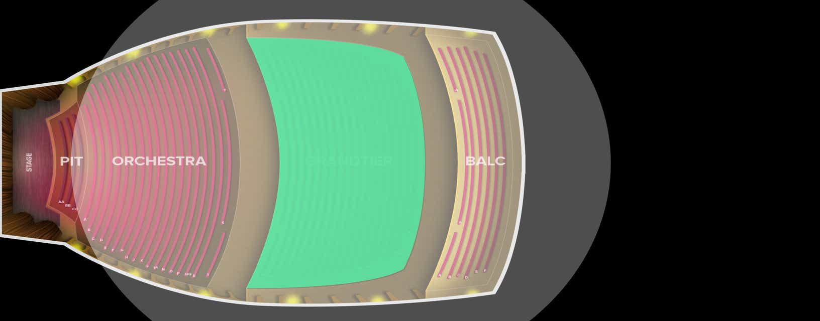 Seat view from Grand Tier