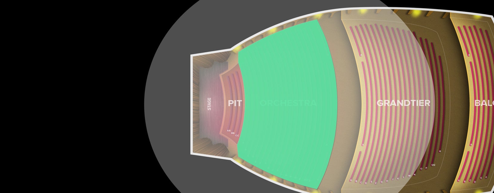 Seat view from Orchestra