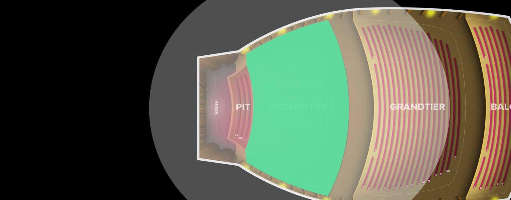 Seat view from Orchestra