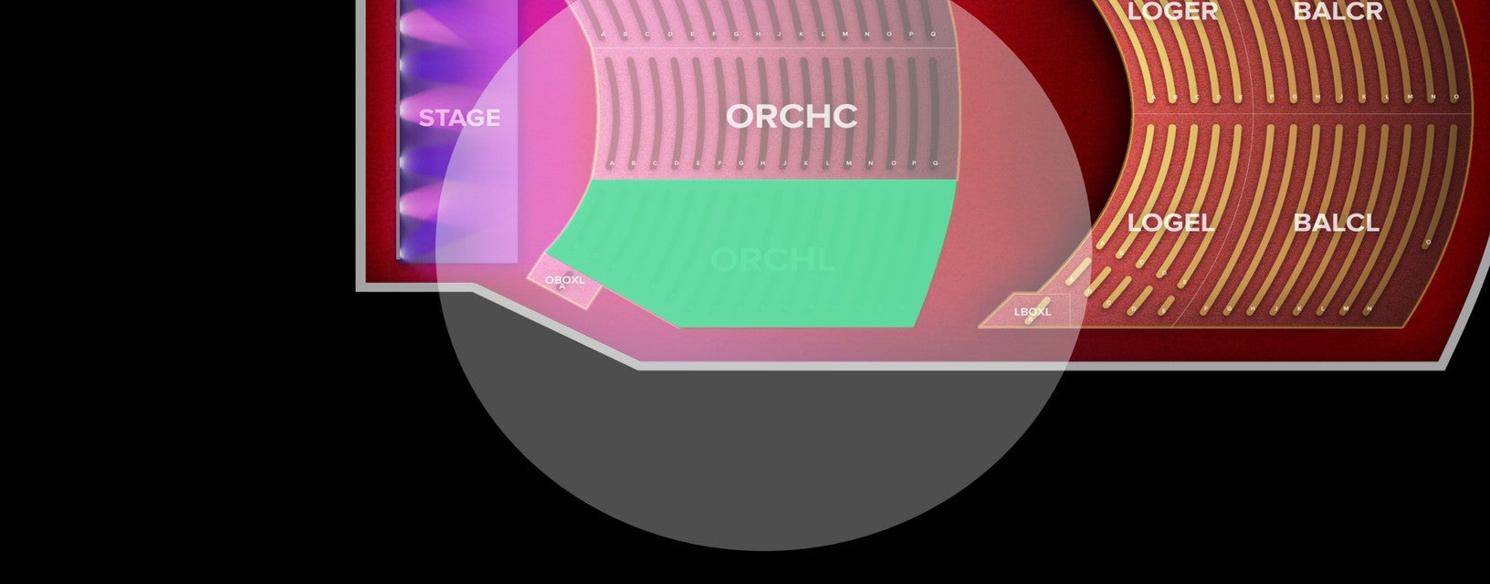 Seat view from Orchestra