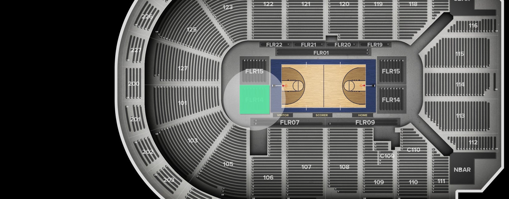 Seat view from Floor