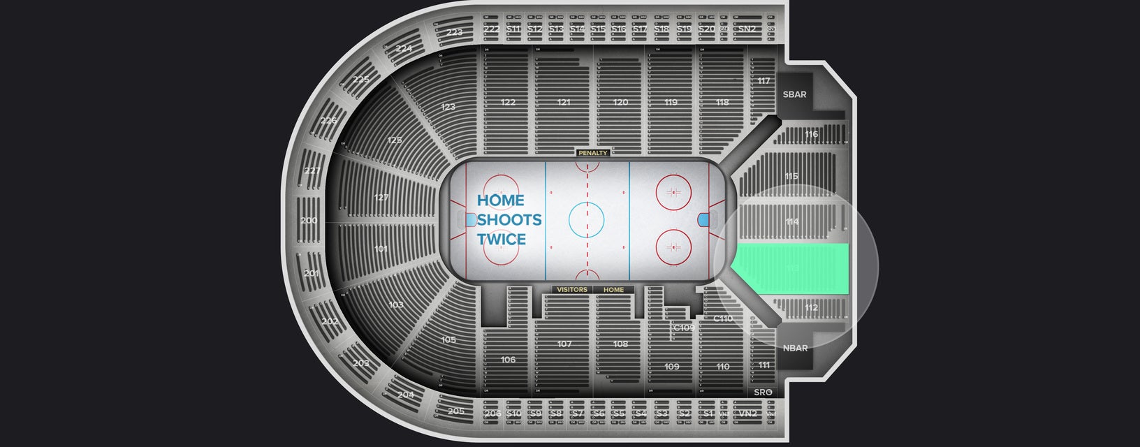 Seat view from Lower