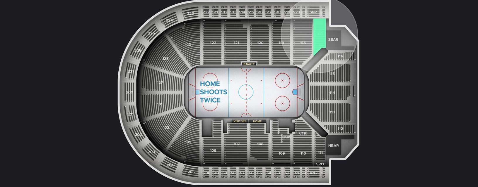 Seat view from Lower