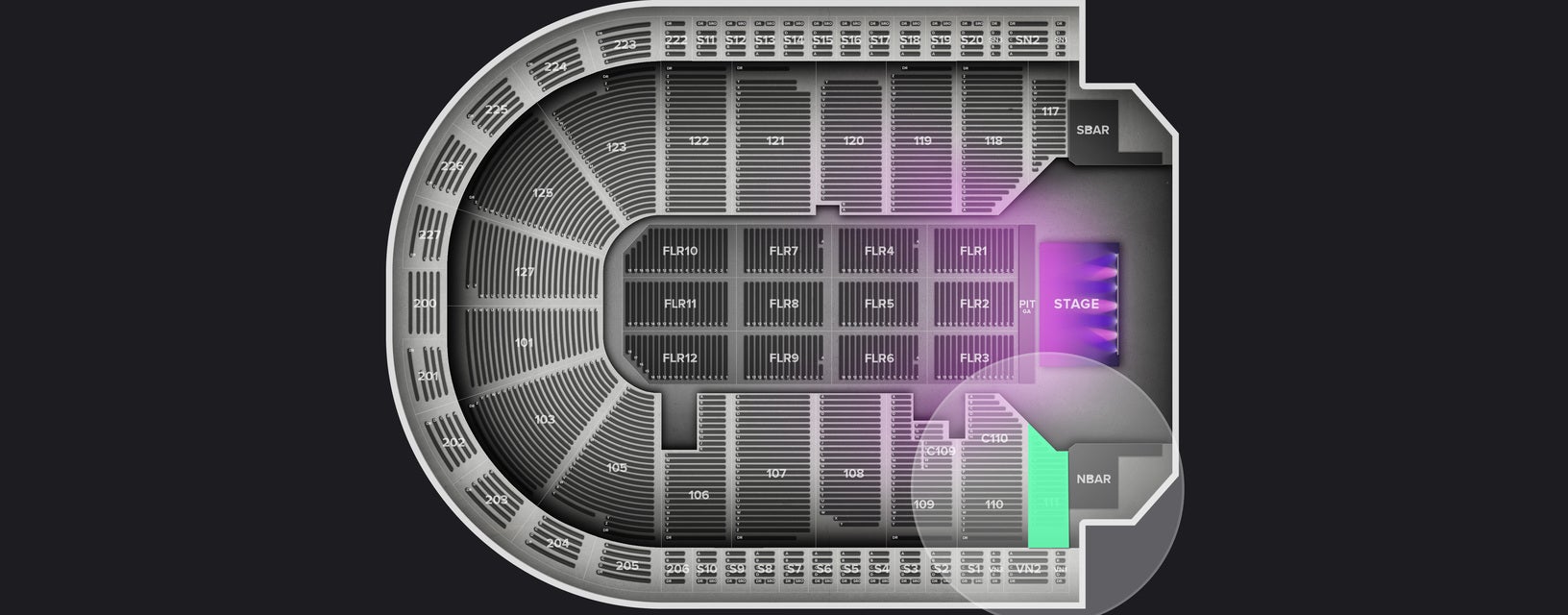 Seat view from Lower