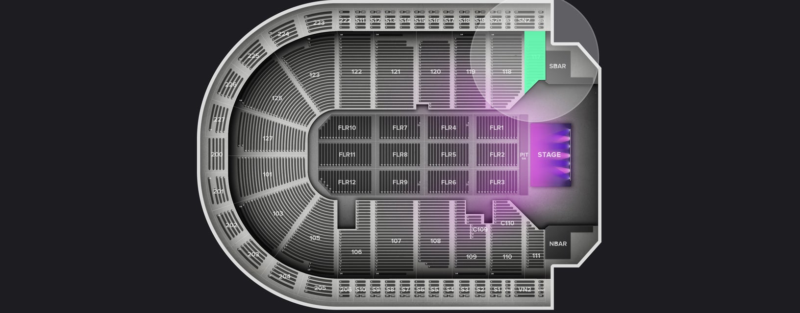 Seat view from Lower