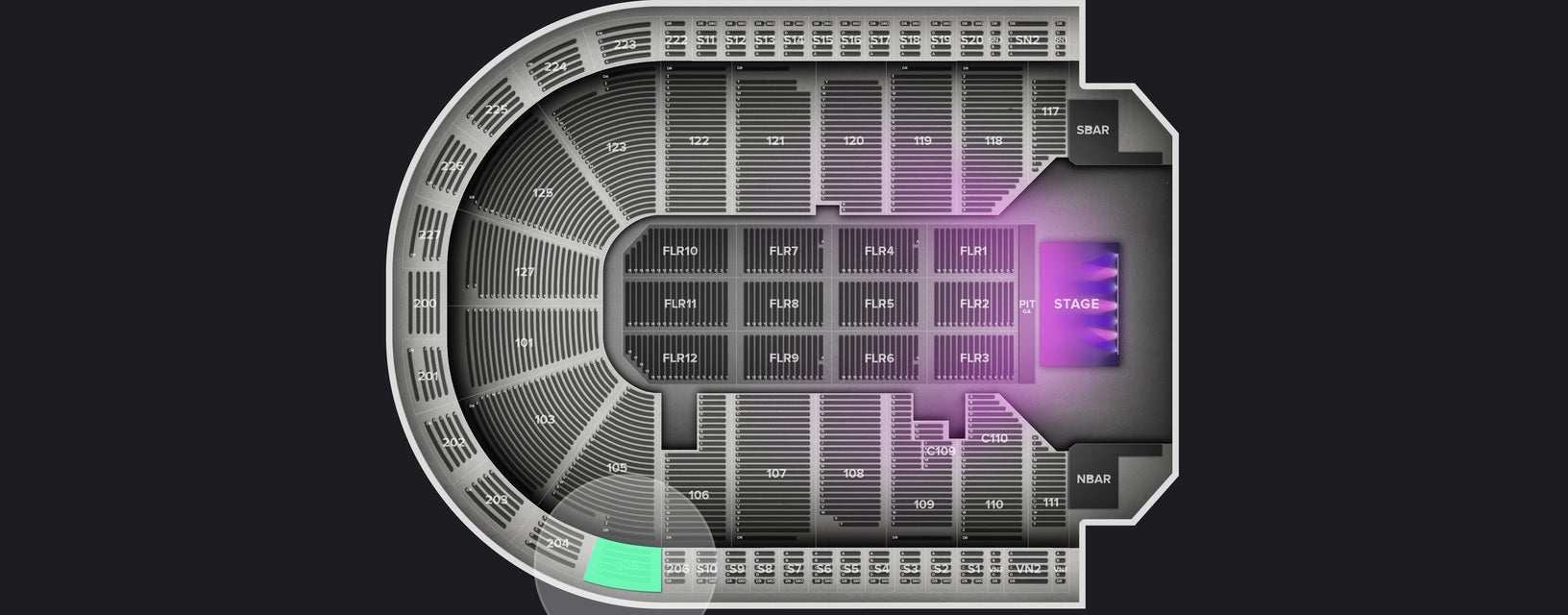 Seat view from Upper
