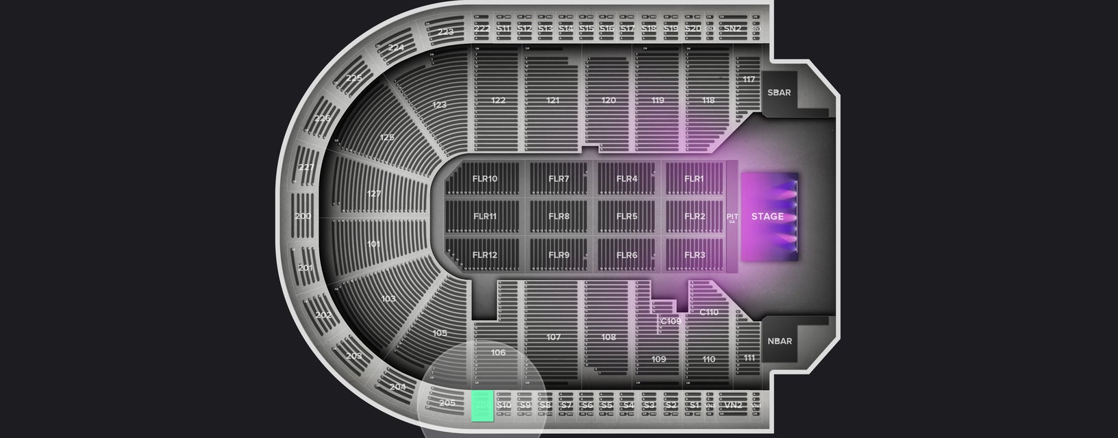 Seat view from Upper