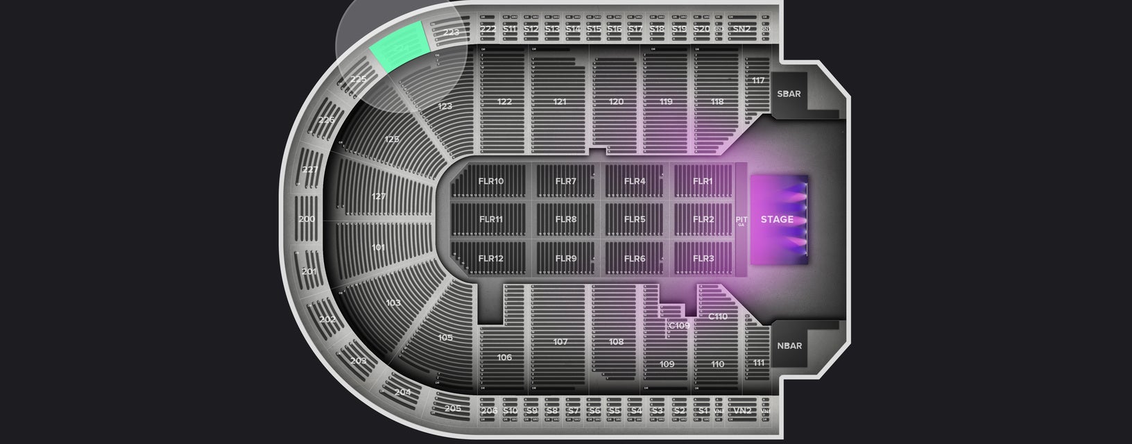 Seat view from Upper
