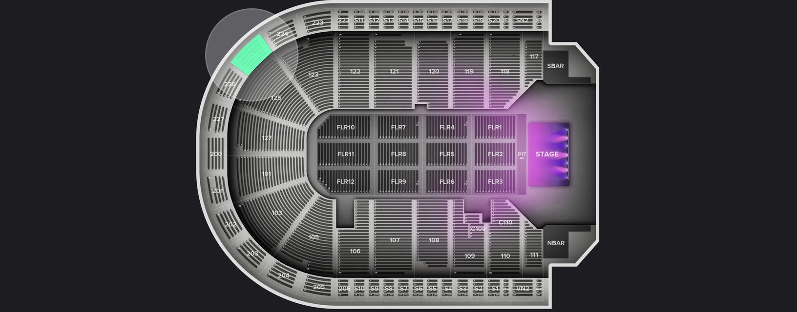 Seat view from Upper