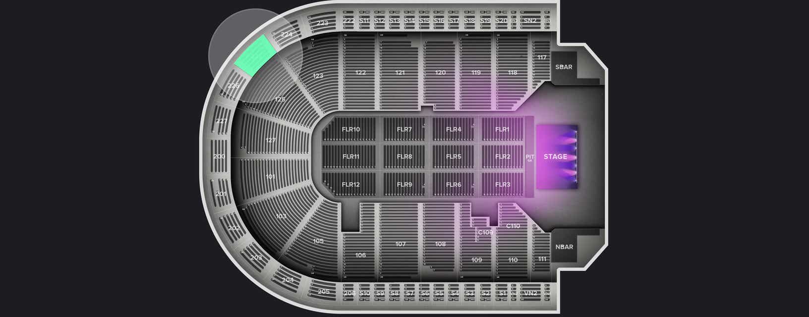 Seat view from Upper