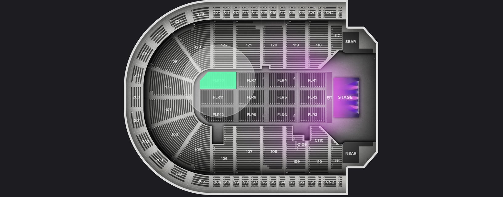 Seat view from Floor