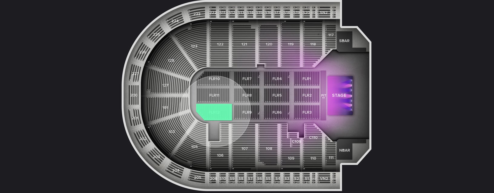 Seat view from Floor