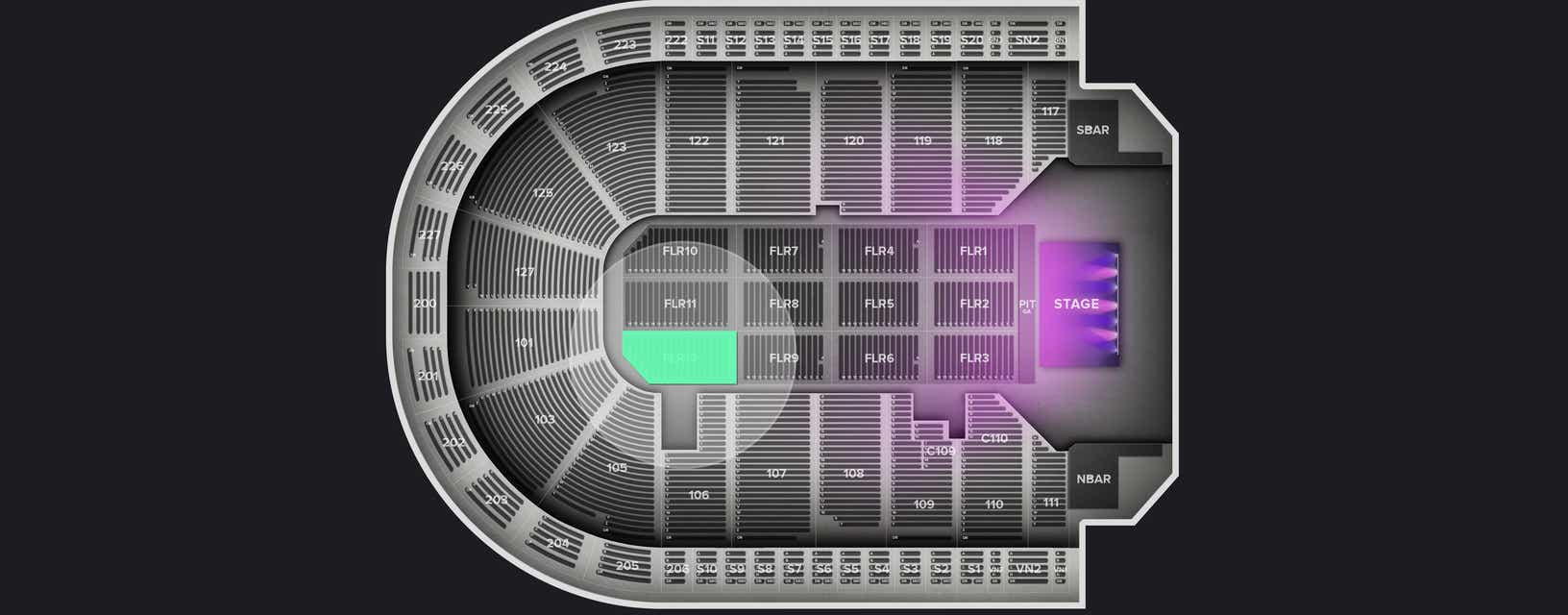 Seat view from Floor