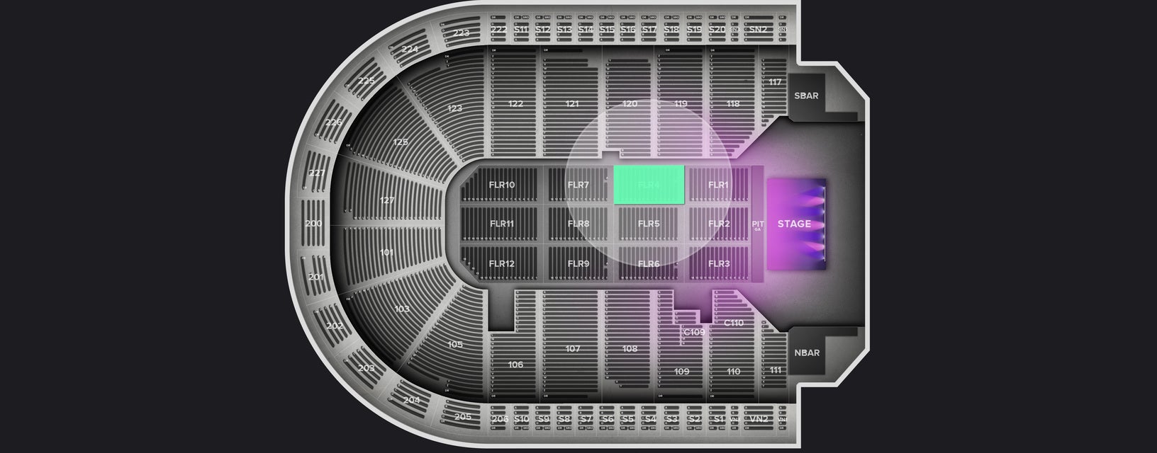Seat view from Floor