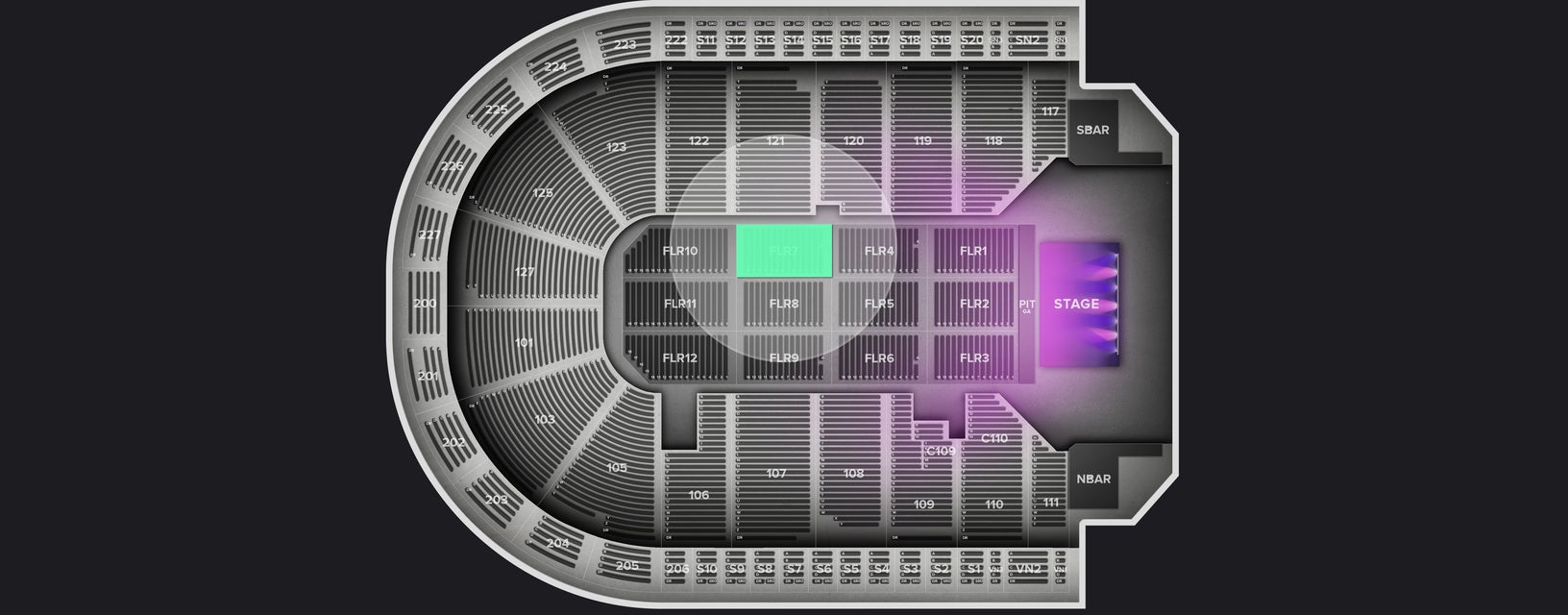 Seat view from Floor