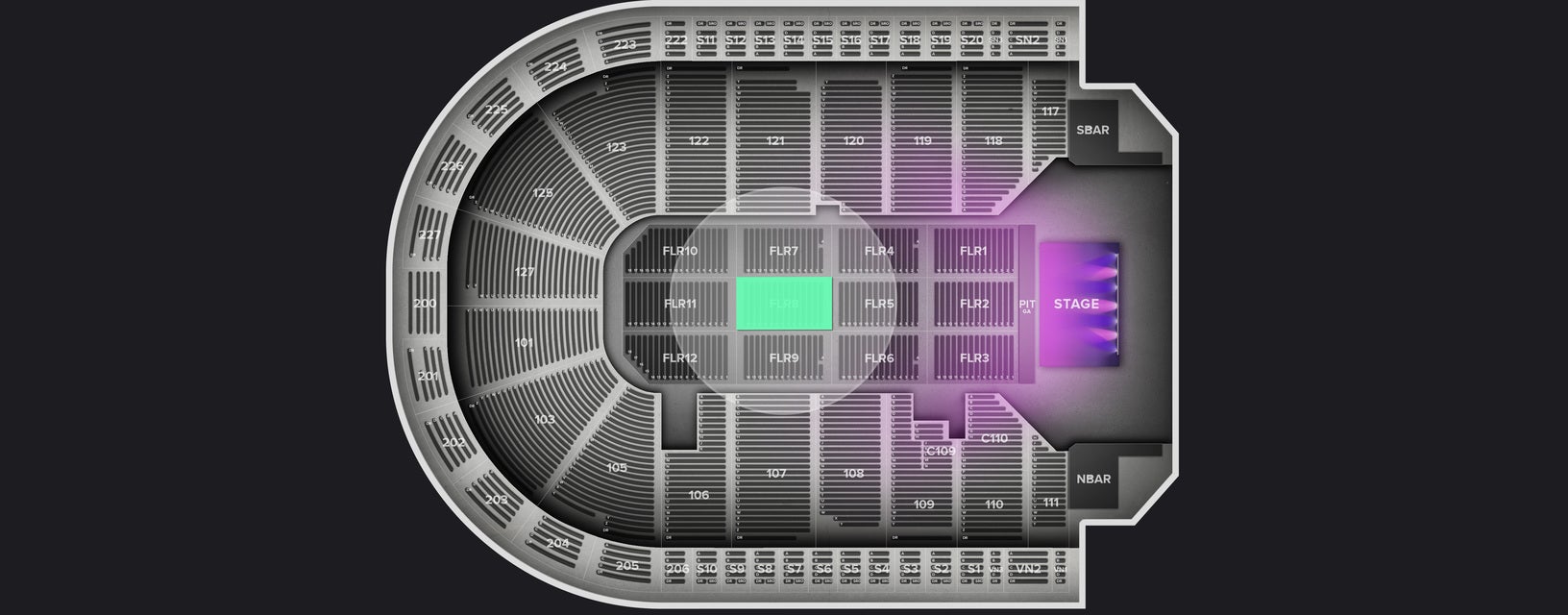 Seat view from Floor
