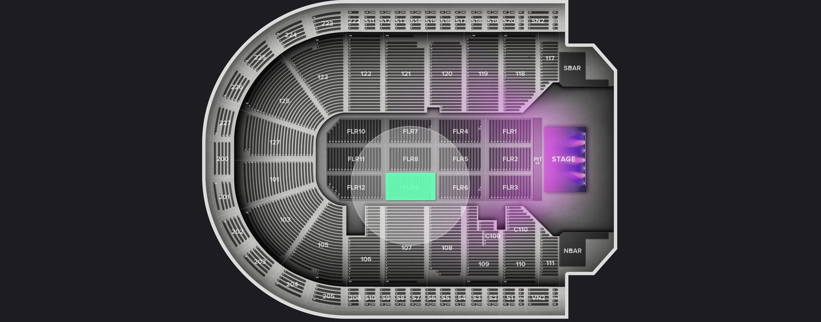 Seat view from Floor