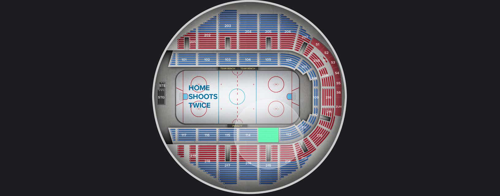 Seat view from Lower