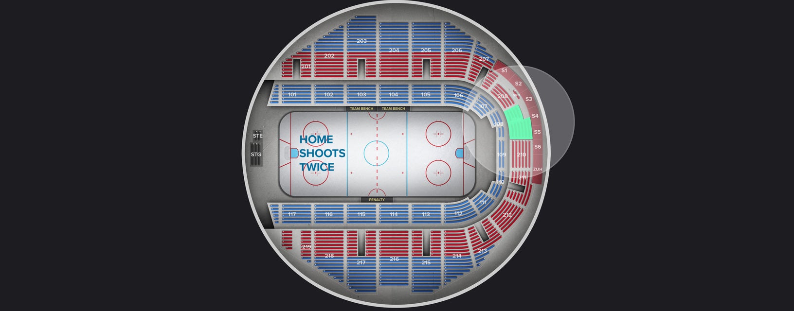 Seat view from Upper
