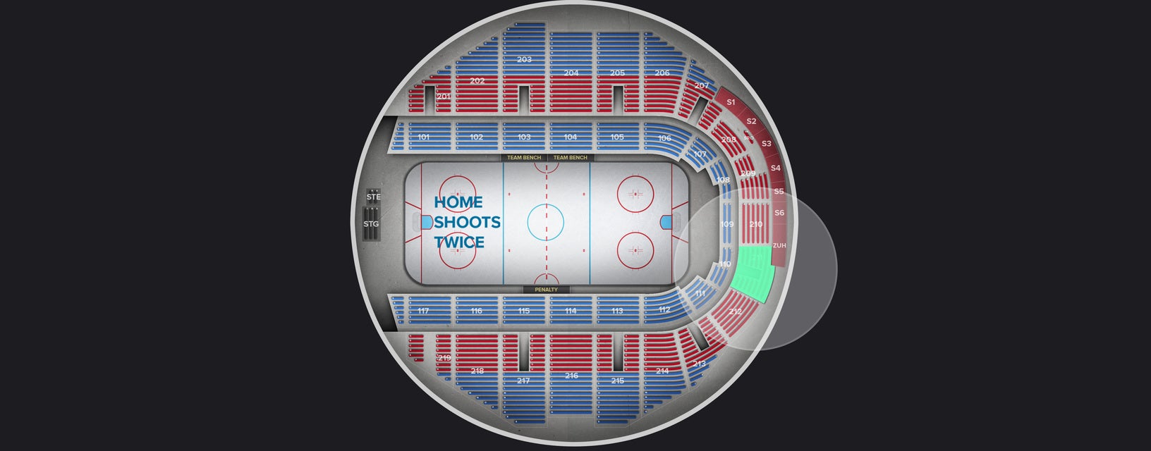 Seat view from Upper