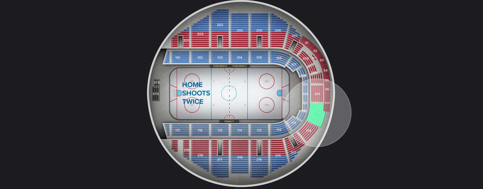 Seat view from Upper