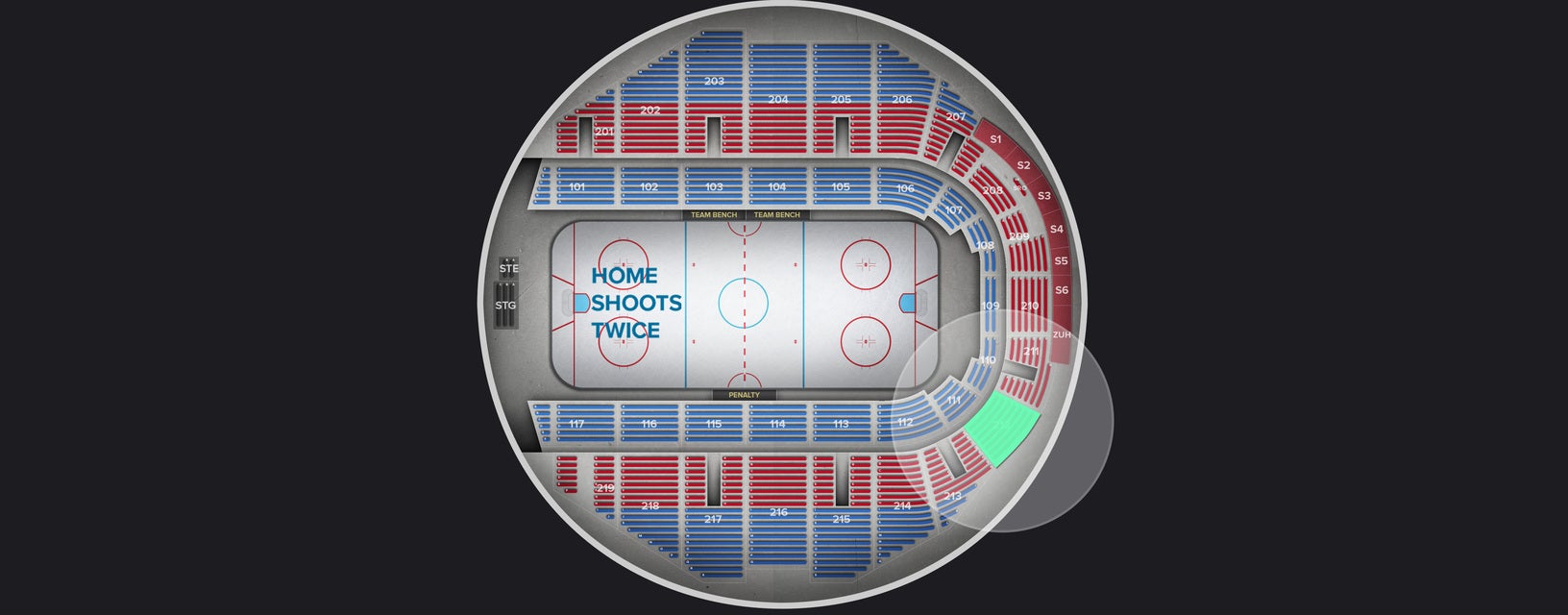 Seat view from Upper