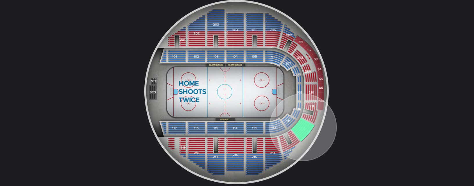 Seat view from Upper