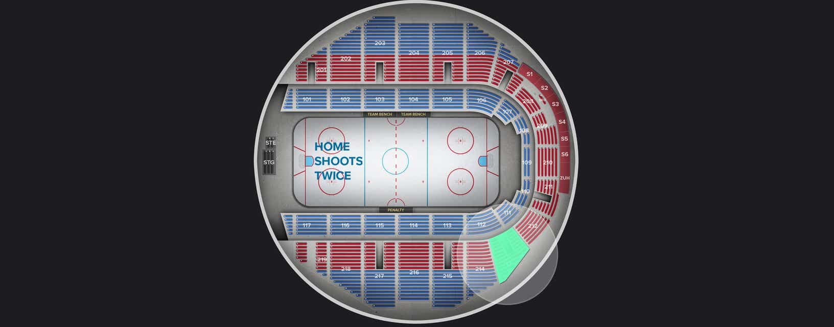 Seat view from Upper
