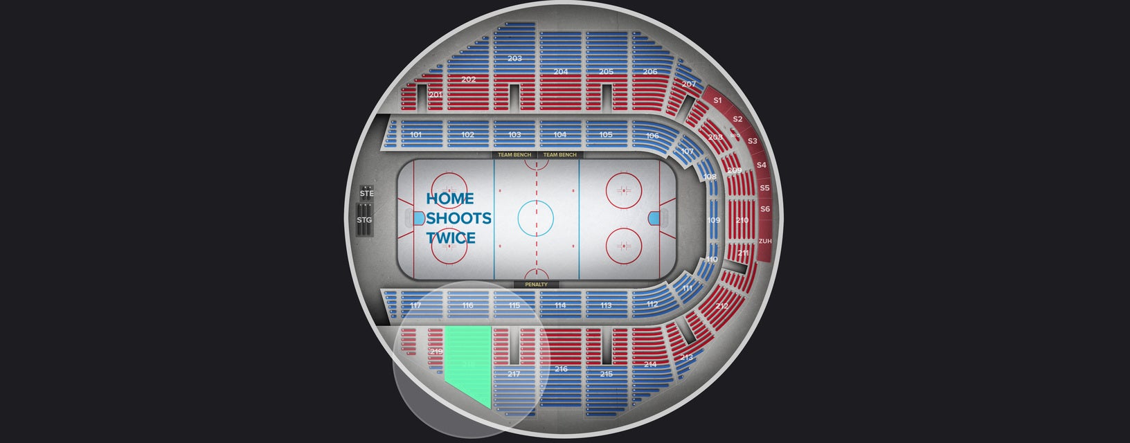 Seat view from Upper
